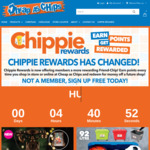 Sign up to Chippie Rewards & Get $25 Voucher now & on Birthday (Minimum $50 Spend) @ Cheap as Chips