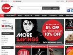 WOW HD Multi-Buy Discount - 5% off One Item or 10% off Discount on 2+ Items, Today Only
