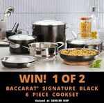 Win 1 of 2 Baccarat Signature Black 6 Piece Cooksets Worth $899.99 from Robins Kitchen