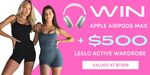 Win Apple AirPods Max and a $500 Leelo Active Wardrobe from Leelo Active