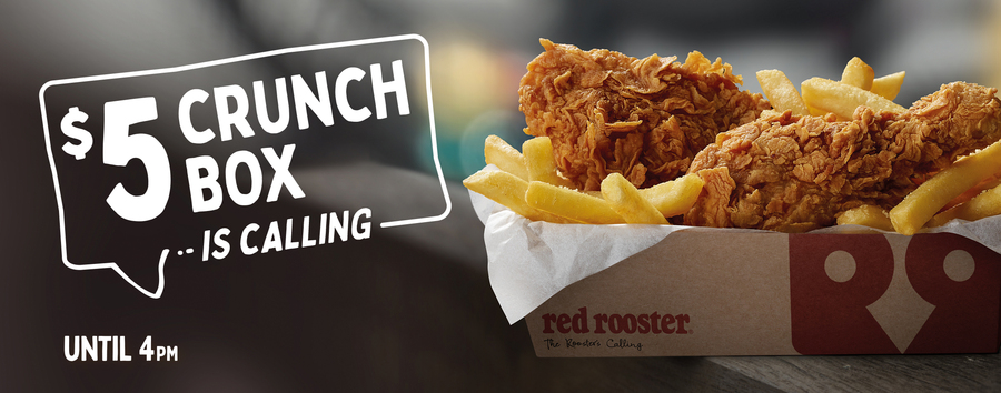 $5 Crunch Box in-Store Only Daily until 4pm @ Red Rooster - OzBargain