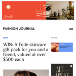 Win a Foile Skincare Gift Pack for You and a Friend Worth $546 from Fashion Journal