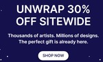 30% off Sitewide + Delivery @ Redbubble