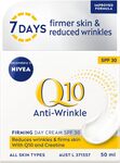 NIVEA Q10 Power Anti-Wrinkle Day Cream SPF30 (50ml) $11.19 ($10.07 S&S) + Delivery ($0 with Prime/ $59 Spend) @ Amazon AU