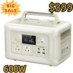 Allpowers R600 Beige 600W 299Wh Portable Power Station $199 Delivered @ Henison-Au eBay