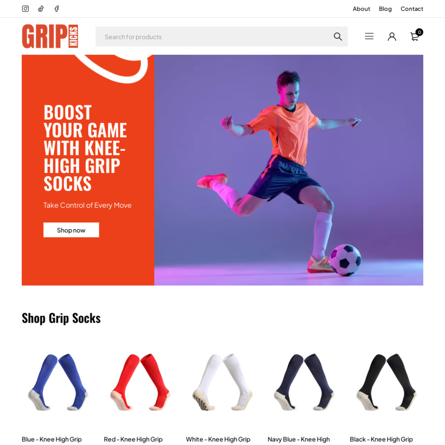 40% off All Grip Socks $15.54 + $10.90 Delivery ($0 with $100+ Orders ...