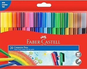 Faber-Castell Connector Pens 20-Pack $4 + Delivery ($0 with Prime/ $59 Spend) @ Amazon AU