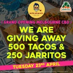 [VIC] 500 Free Tacos (2 Per Person) and 250 Free Jarritos from 12pm Tuesday (23/4) @ Hecho en Mexico (Melbourne)
