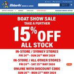 Whitworths 15% in-Store & Online (Sydney Stores Fri 24th - Sun 26th) Other Stores Fri 24th - Sat 25th Online Sun 26th - Mon 27th