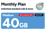 Kogan Mobile: First Month - Medium 40GB $10 (Then $25/M), Large 80GB $15 (Then $40/M) @ Kogan