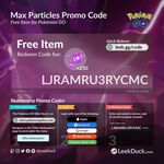 [iOS, Android] Free 250 Max Particles @ Pokemon GO