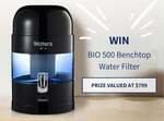 Win a BIO 500 Bench Top Water Filter Worth $799 from Waters Co