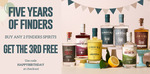 Finders Spirits: Buy 2 Bottles, Get Third Bottle Free (e.g. 3 for $130) + Freee Delivery @ Finders Distillery