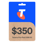Telstra $350 Prepaid SIM Starter Kit 365 Days (165GB + 135GB Bonus IF activated by 06-OCT-2025) $284 Delivered @ TelcoBizTraders