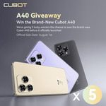 Win 1 of 5 Cubot A40 Mobile Phones from Cubot