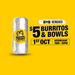 [QLD, VIC] $5 Burritos & Bowls @ Guzman y Gomez (Bendigo 1/10, Mermaid Waters 2/10)