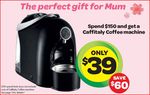 Spend $150 at Woolworths, Get Caffitaly Coffee Machine for $39 (Save $60)