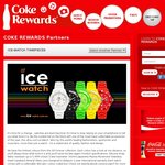 Coke Rewards - Ice watch timepieces 1200-1650 tokens