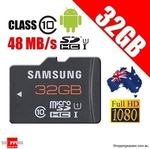 $24.95 Samsung 32GB micro SDHC Plus Class 10 48MB/s Memory Card with $1 Shipping Australia Wide