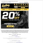 Eastbay 20% off Orders $99 and above
