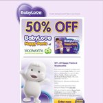 50% off Babylove Nappie Pants @Woolworth