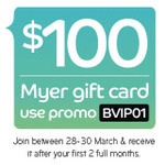 Belong Broadband 70GB, $0 Activation, $1 Modem, $50/m + $100 Myer Gift Card if Join by 29 March
