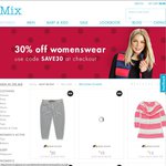 15% off ALL MIX-Brand Clothes & 30% off MIX "Women's-Only" Clothes