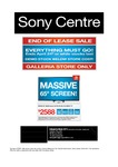 End of Lease Sale - Sony Centre Galleria Store Only- KDL65W850A $2588 LIMITED STOCK [Melb]