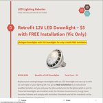 Replace Halogen Downlights with LED Downlights - Only $4.99ea Fully Installed (MR16 in VIC Only)