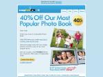 SnapFish: 40% off 8x11" Photo Book - for 10 Days Only