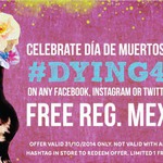 Salsa's Free Reg Mexicrinkles 31 Oct