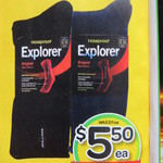 Holeproof Men's Explorer Socks Original Wool Blend $5.50 (Save $5.50) @ Woolworths - Starts 12/11
