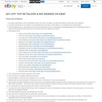 eBay - 20% off Top Retailers and Big Brands (Nov 30-Dec 2)