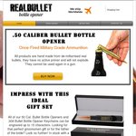 30% off Real Bullet Bottle Openers @ RealBullet.com.au