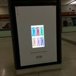 Free Coke - Interactive Poster/Dispenser. Brisbane: King George Sq Bus Station & Central Station
