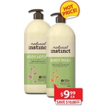 50% off* Natural Instinct 1L Body Wash/Lotion/Shampoo/Conditioner $9.99 @ Discount Drug Stores