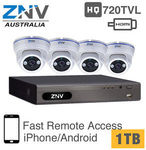 ZNV 4CH HDMI 960H DVR Home Security Surveillance System Night Vision 720TVL Camera 1TB $289.99