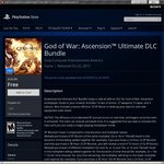 FREE: God of War: Ascension Ultimate DLC Bundle PS3 (US PSN)