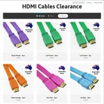 2x HDMI Cables V2.0 1.5m $4 (Free Postage)