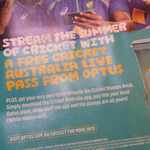 Download Cricket Australia App - Show at Any Optus Store - Collect Free Stumps Decal