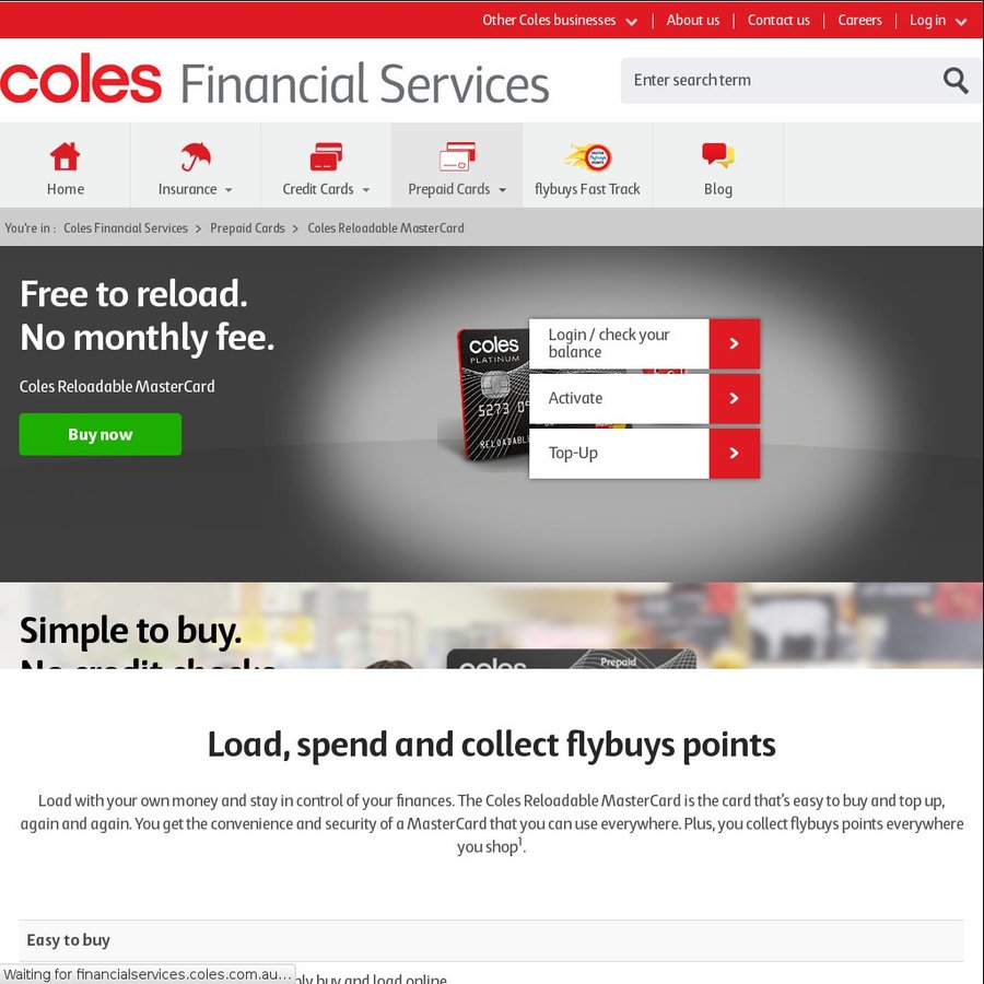 Coles Reloadable Prepaid MasterCard 0 Normally 10 OzBargain coles-reloadable-prepaid-mastercard-0-normally-10-ozbargain
