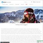Oakley Ski Goggles - 20% off RRP Plus $15 Voucher @ Contact Connection