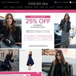 Forever New 25% off Site Wide (Online Exclusive) Including Full Priced, Sale & Outlet Items