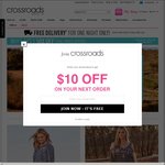 Buy 1, Get 1 50% off @ Crossroads (in Store or Online) Free Delivery for One Night Only
