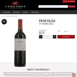 Penfolds St. Henri Shiraz 2012 750mL $75/Bottle (+ Postage) from Langton's