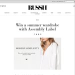 Win a $1,500 Summer Wardrobe from Assembly Label @ RUSSH