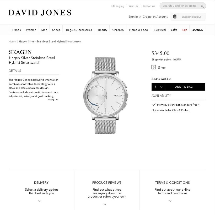 david jones smartwatch