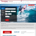 CheapTickets 16% off Hotel Bookings - Prices in $US