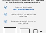 Free Upgrade to Stan Premium for Normal Price of $10/Month (First Month Only, $15 Thereafter) @ Stan