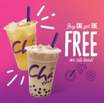 Buy 1 Get 1 Free @ Chatime QV, Melbourne - "Shop The City" May 17 5pm-7pm